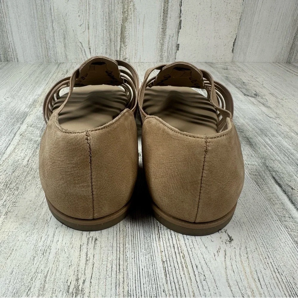 Eileen Fisher Rato Nubuck Leather Stretch‎ Slip-On Fisherman Sandals Women's 7